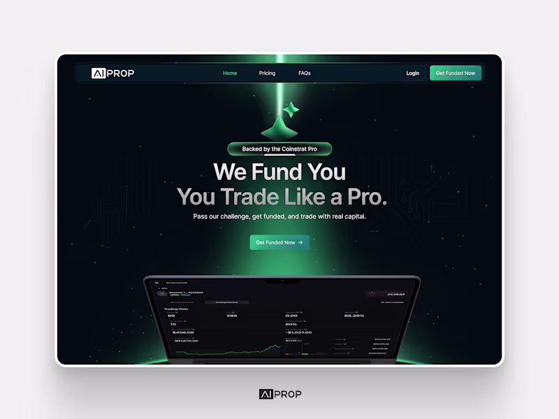 Cover image for Website design for a prop firm