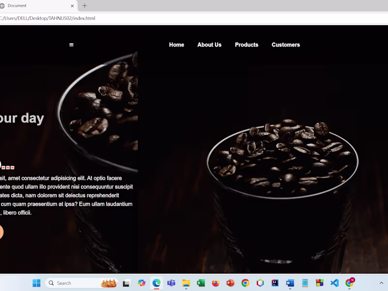 Cover image for responsive and unique landing page