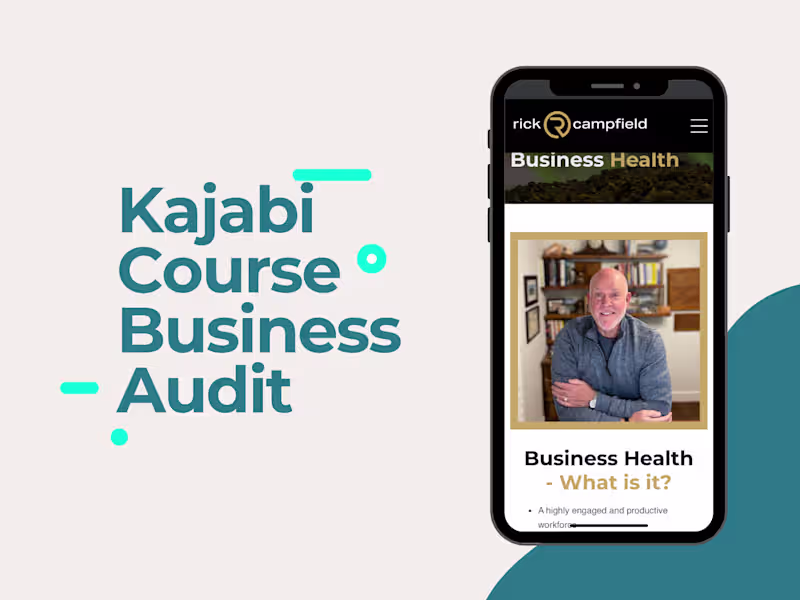 Cover image for Kajabi Business Audit for Small Business Consultant
