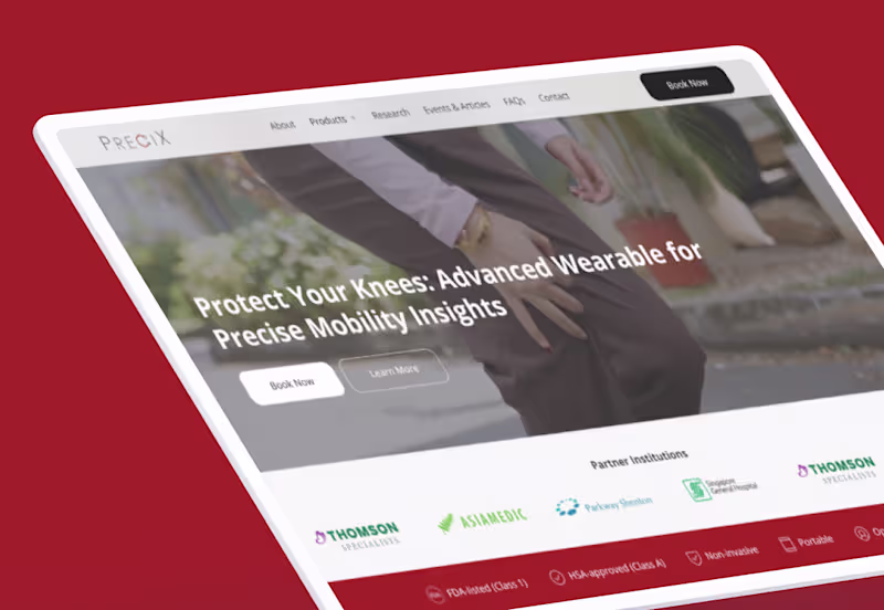 Cover image for Precix mobility wearables