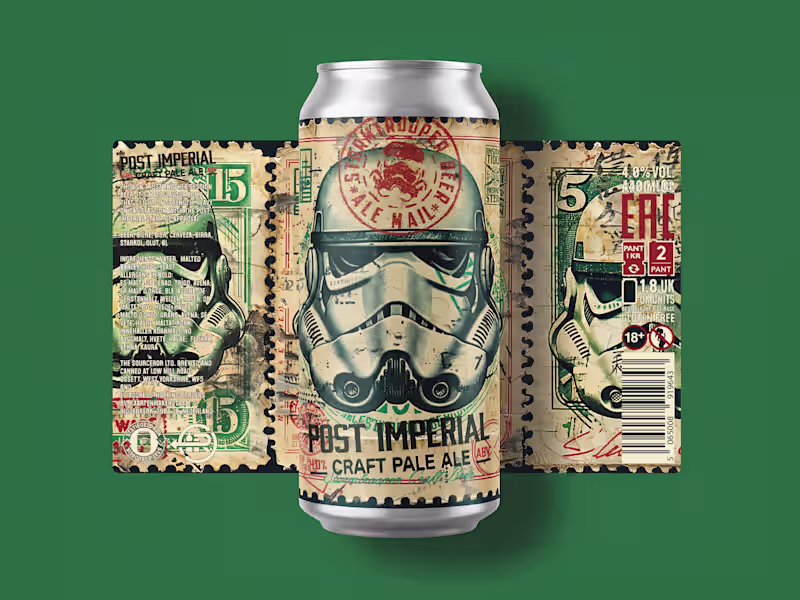 Cover image for 'Post Imperial' Label Design for Stormtrooper Beer