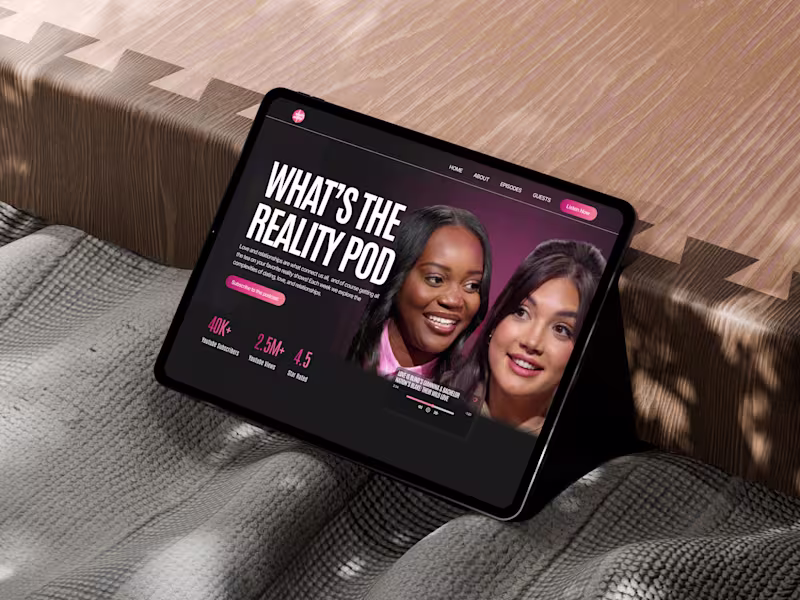 Cover image for Designing a Visually Bold Experience for a Podcast 