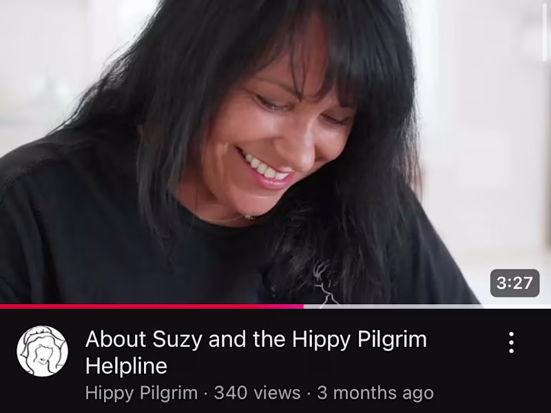 Cover image for About Suzy and the Hippy Pilgrim Helpline - YouTube
