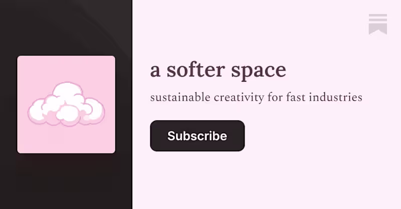 Cover image for a softer space