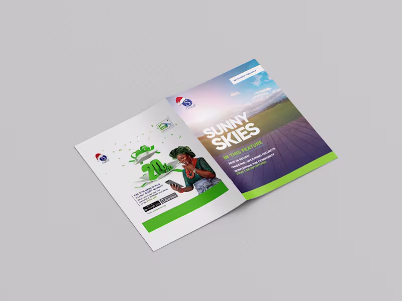 Cover image for sunny skies project design :: Behance