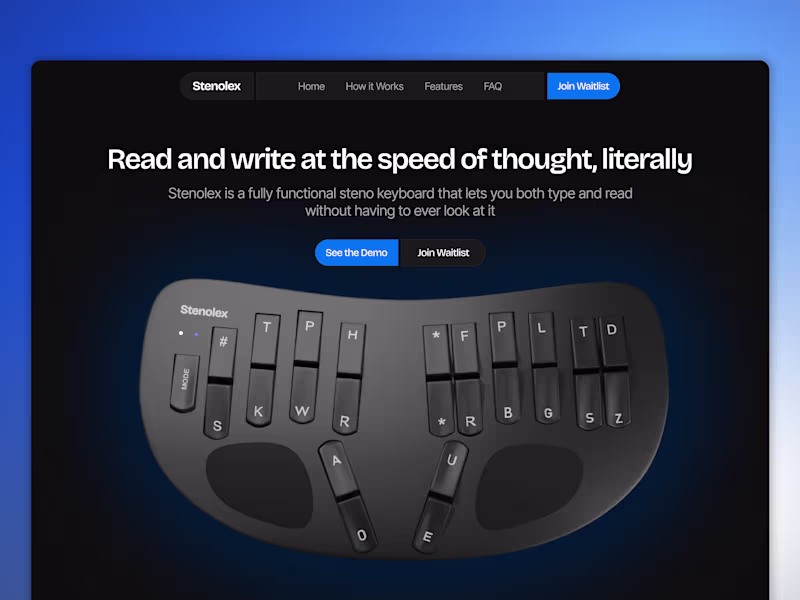 Cover image for Stenolex – The Steno Keyboard