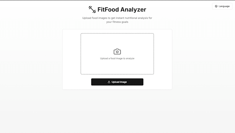Cover image for FitFood Analyzer: web app to identify fitness food