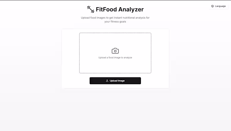 Cover image for FitFood Analyzer: web app to identify fitness food