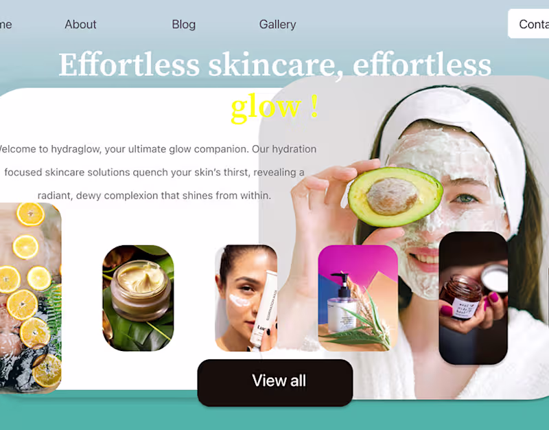 Cover image for beauty website design :: Behance