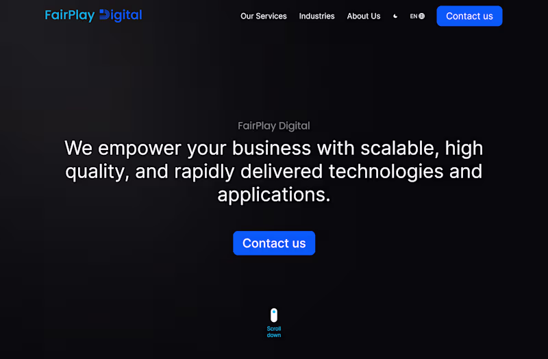 Cover image for FairPlay Digital Website Redesign