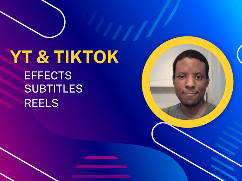Cover image for I will edit short form or long form videos for YT and TikTok