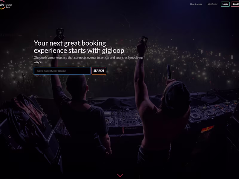 Cover image for Gigloop - Marketplace connecting electronic music talents