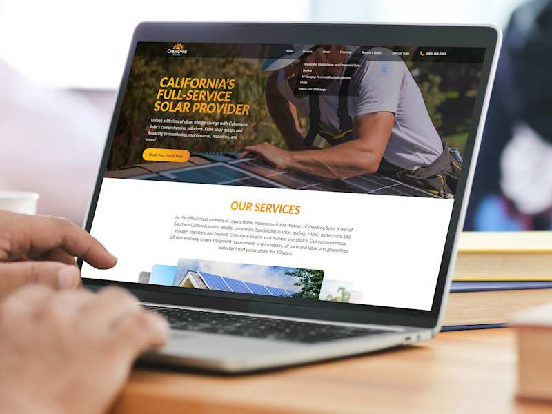 Cover image for Cyberdyne Solar Energy Website Redesign