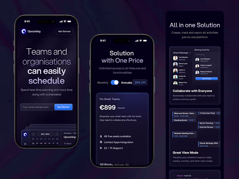 Cover image for Upcoming - Team Scheduling Mobile