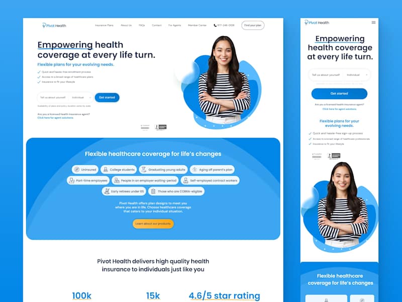 Cover image for Web Design for Pivot Health