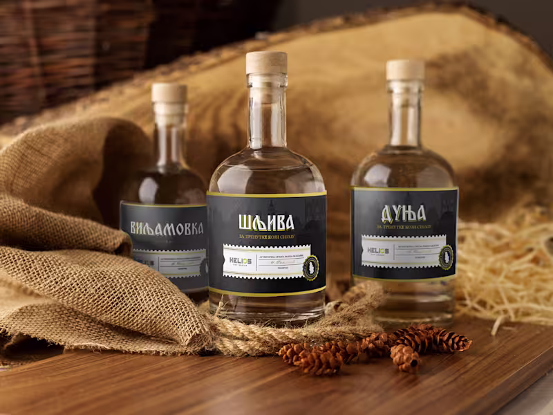 Cover image for Label Design for Helios Brandy