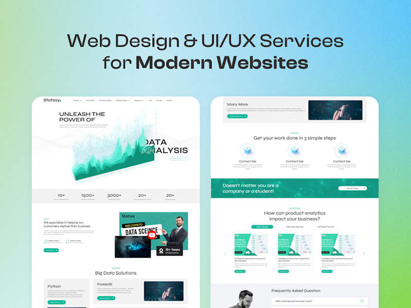 Cover image for Sleek & modern website design