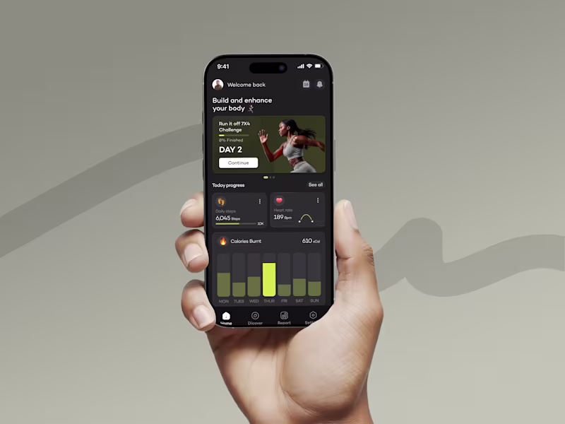 Cover image for Fitness Mobile App - Enegi