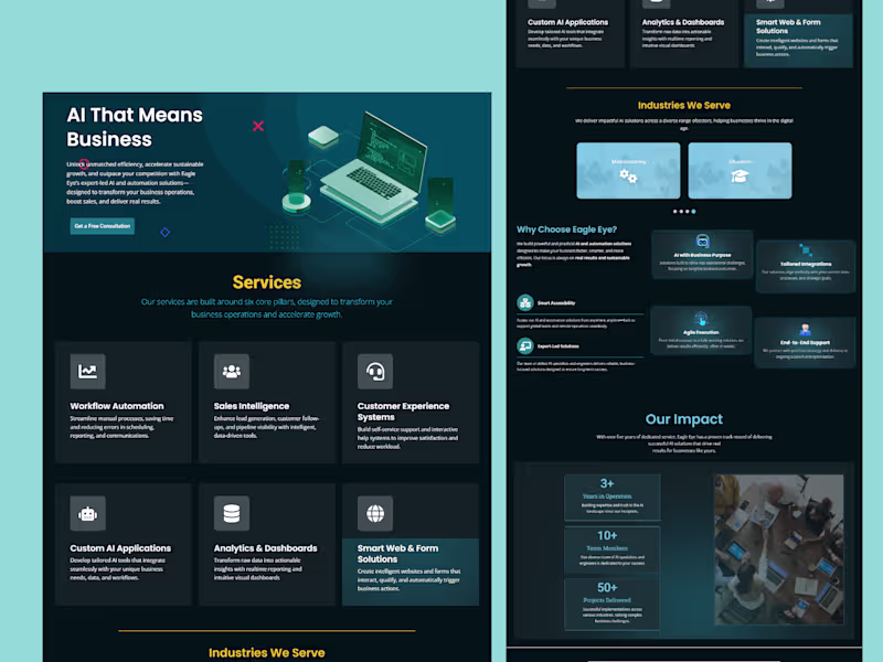 Cover image for The Challenge: To create a high-converting, tech-focused lan...
