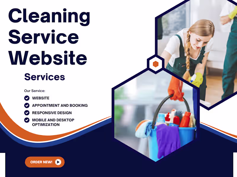 Cover image for I will design cleaning booking service wordpress website