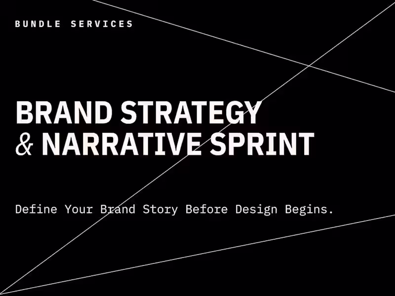 Cover image for CLARIFY: Brand Strategy & Narrative Sprint