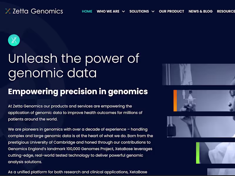 Cover image for Zetta Genomics