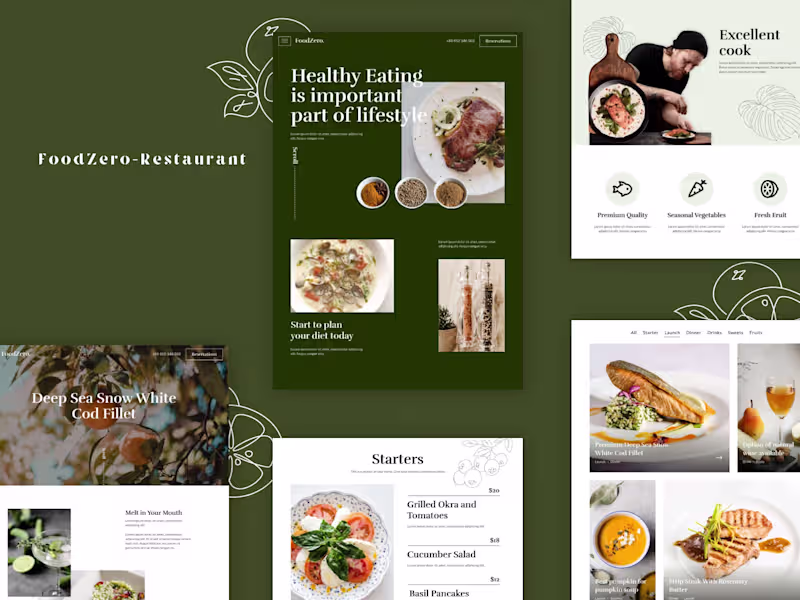 Cover image for Food Zero - Restaurant Website