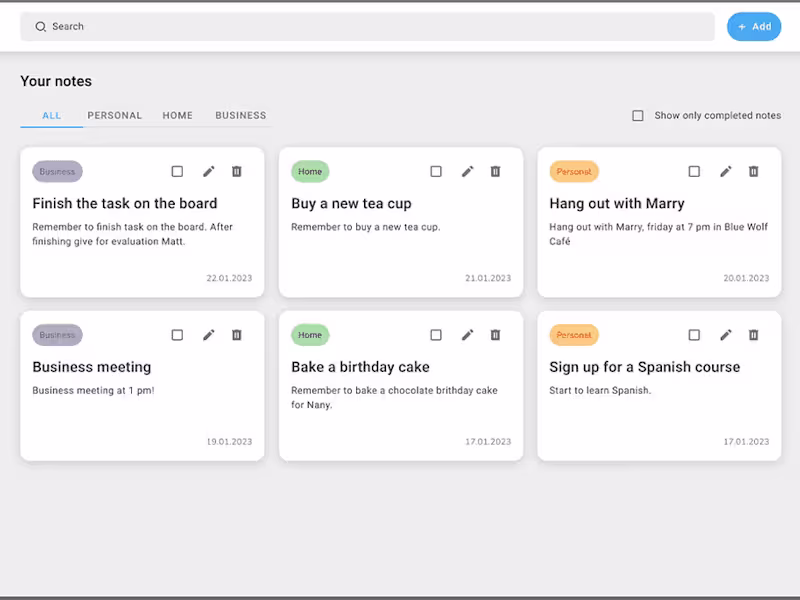 Cover image for Personal Note App