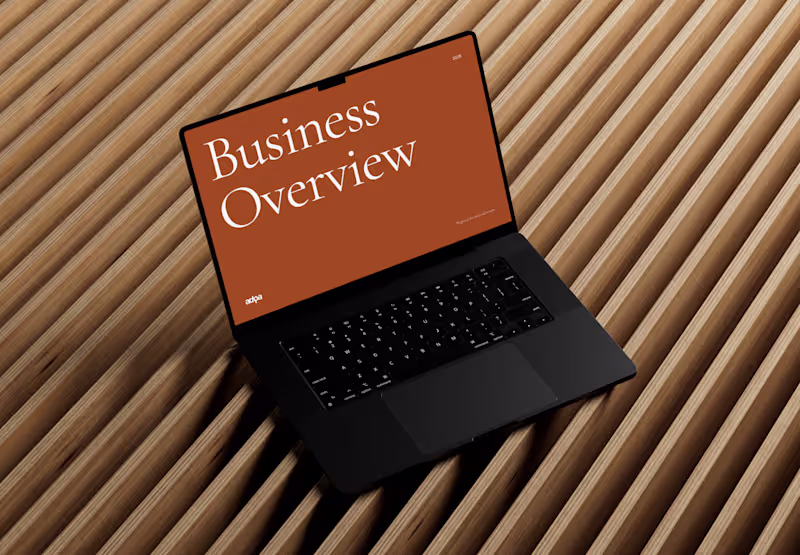 Cover image for Business overview - Presentation template design