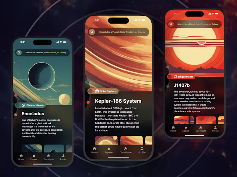 Cover image for Galaxy Exploration App
