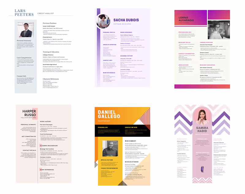 Cover image for Resume Designs Made in Canva 