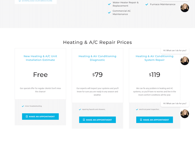 Cover image for Force air cleaning website
