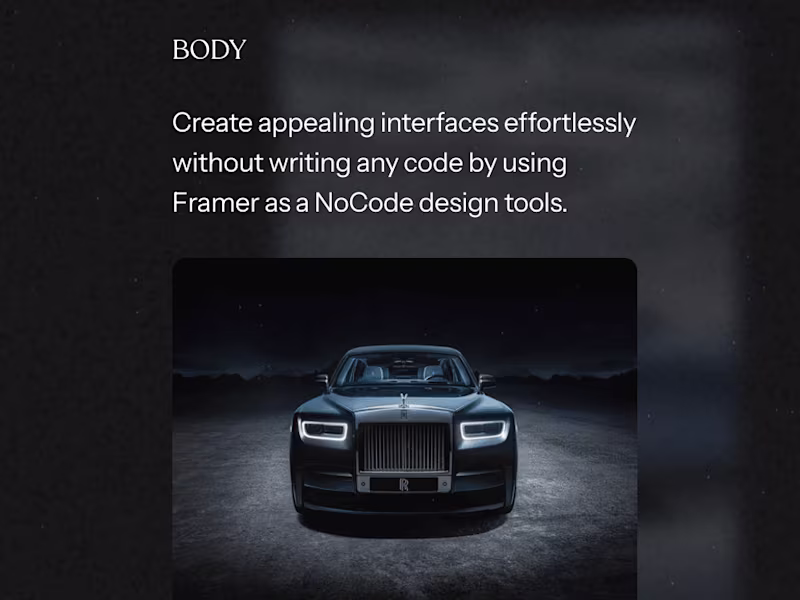 Cover image for Rolls Royce- Framer