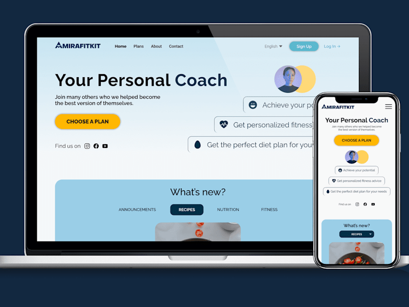 Cover image for AmiraFitKit - Nutritionist website