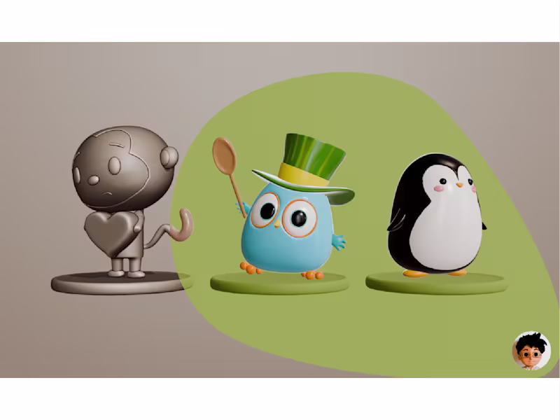 Cover image for I will model 3d characters for your game and animation