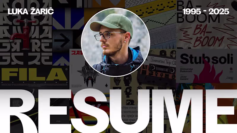 Cover image for Luka Žarić - Design Resume / 2025 - YouTube
