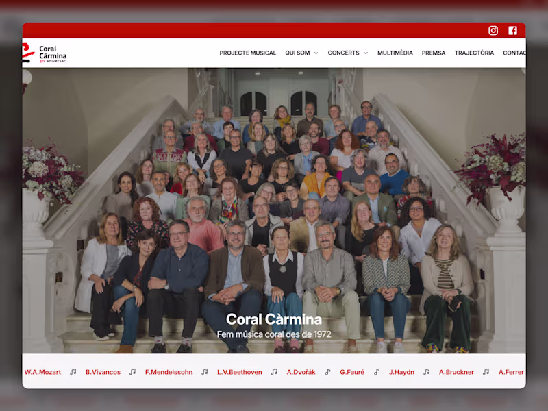 Cover image for Coral Càrmina – Website Redesign in Framer