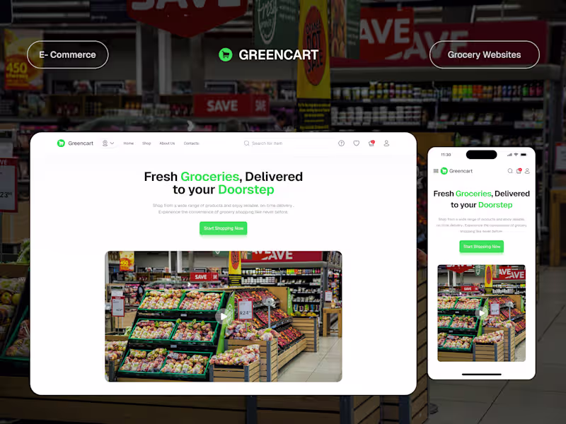 Cover image for E-commerce Grocery Platform Development for Greencart