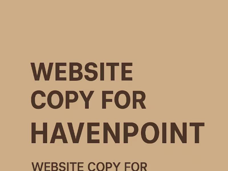 Cover image for HavenPoint Realty: Personalized Real Estate Services