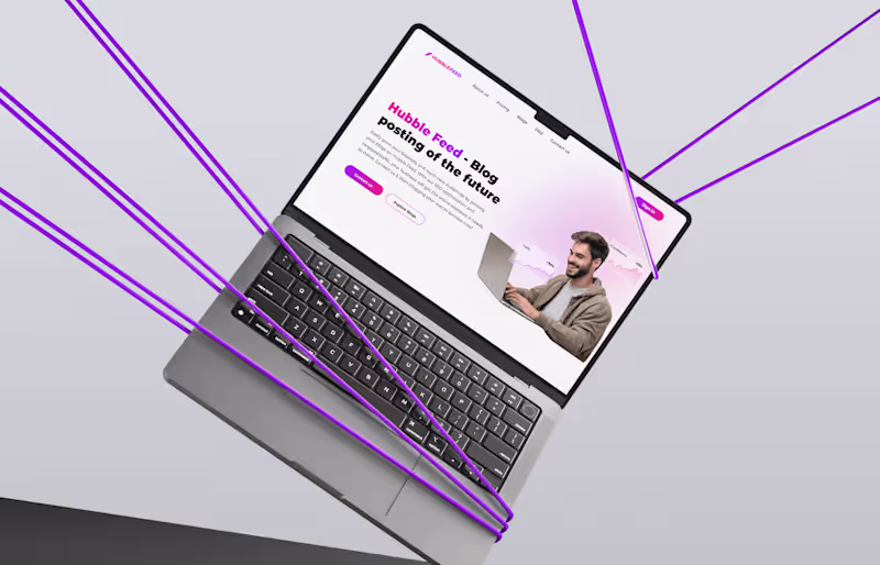 Cover image for Hubble Feed Website Design & Development