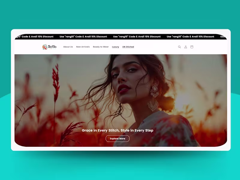 Cover image for Ecommerce Shopify Store - Ranga Rang Official
