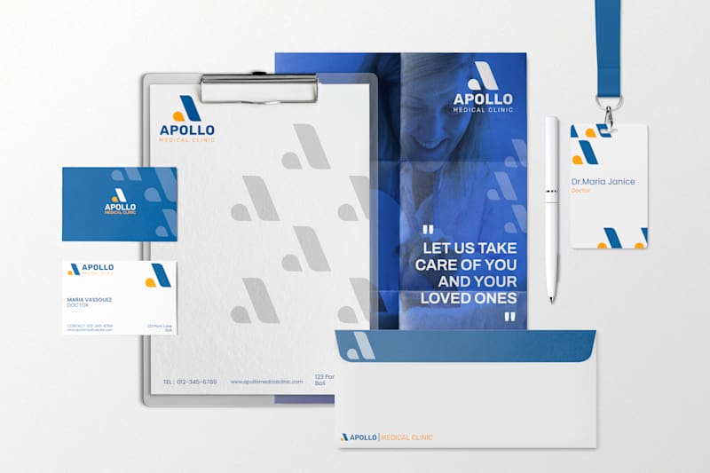 Cover image for Brand Identity Design for Apollo Medical Clinic