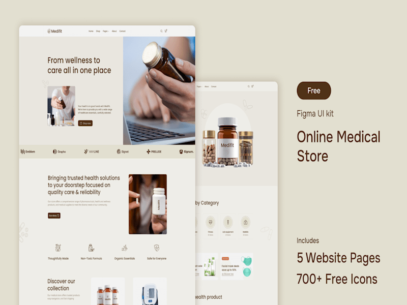 Cover image for Bright Medical store Website