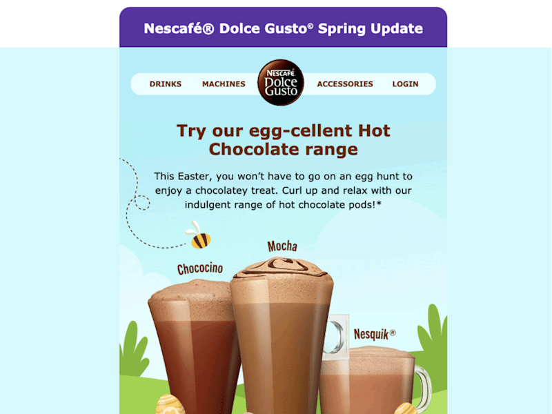 Cover image for NESCAFÉ®️ Dolce Gusto®️ email campaigns