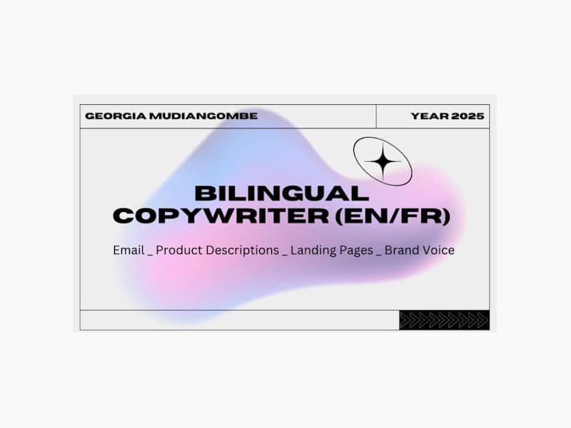 Cover image for High-Impact Copywriting — EN/F Portfolio