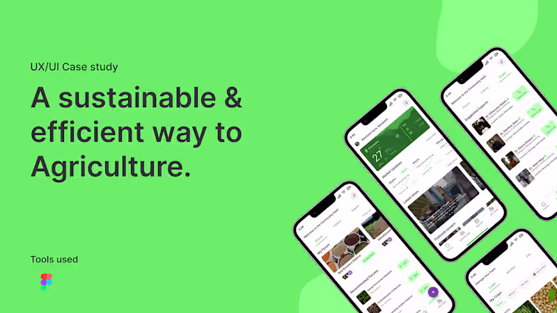 Cover image for A Case study for FarmSmart Hub: Behance