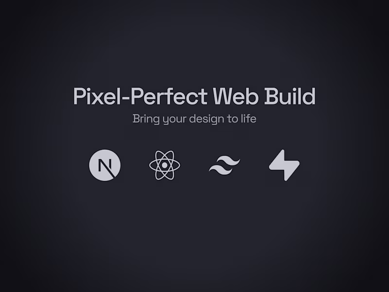 Cover image for Pixel-Perfect Website Build