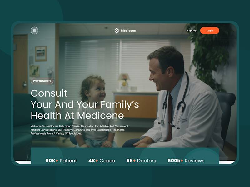 Cover image for Landing Page Medicene