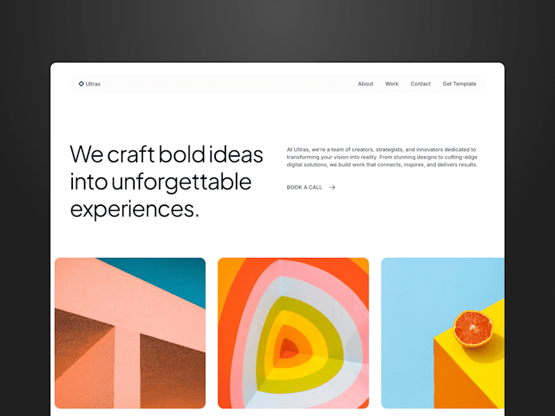 Cover image for Ultras Website Template Design