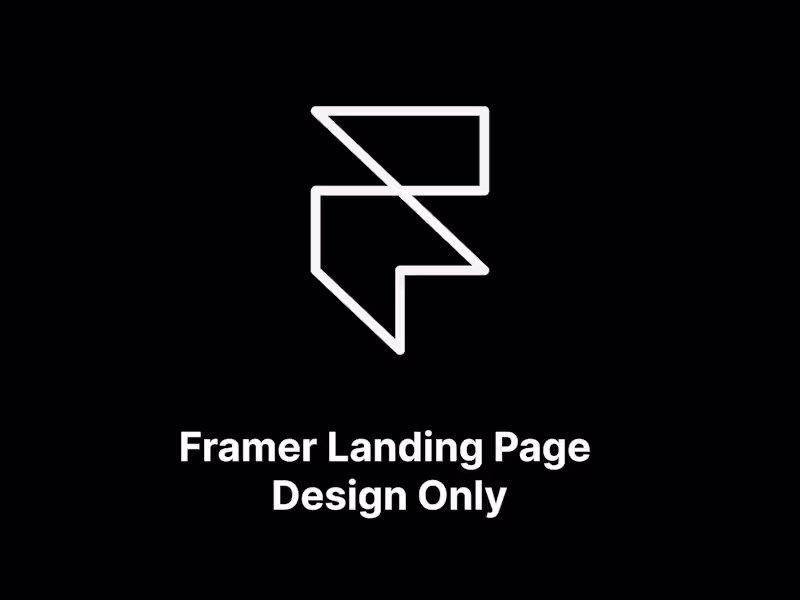 Cover image for Framer Landing Page - Design Only